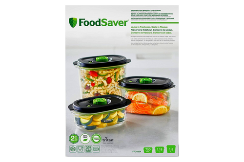 An image of Foodsaver - Preserve &amp; Marinate Vacuum Containers - 3 Containers (Damaged Packaging) from Best Before Its Gone, we stock products near or past their best Before Date.