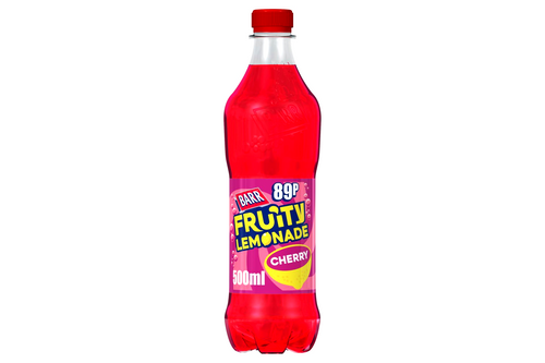 An image of Barr - Fruity Lemonade - Cherry - 500ml from Best Before Its Gone, we stock products near or past their best Before Date.