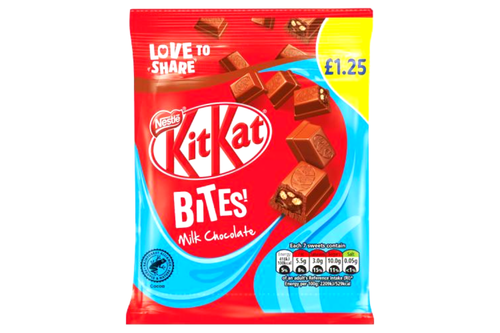 An image of Kit Kat - Bites - Milk Chocolate Sharing Bag - 80g  from Best Before Its Gone, we stock products near or past their best Before Date.