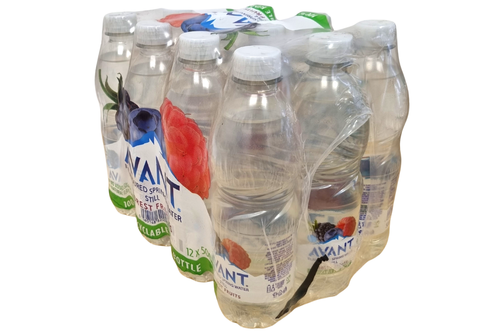 An image of Case of Avant - Flavoured Still Spring Water - Forest Fruits - 12 x 500ml from Best Before Its Gone, we stock products near or past their best Before Date.