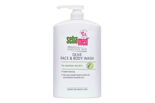 An image of Sebamed - Olive Face &amp; Body Wash - Sensitive Skin - 1l from Best Before Its Gone, we stock products near or past their best Before Date.