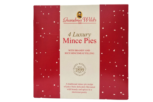 An image of Grandma Wilds - 4 Luxury Mince Pies  from Best Before Its Gone, we stock products near or past their best Before Date.