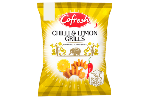 An image of Cofresh - Chilli &amp; Lemon Grill Flavoured Potato Snacks - 50g from Best Before Its Gone, we stock products near or past their best Before Date.