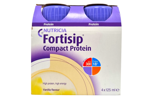 Nutricia - Fortisip - Compact Protein - Vanilla Flavour - 4 x 125ml
