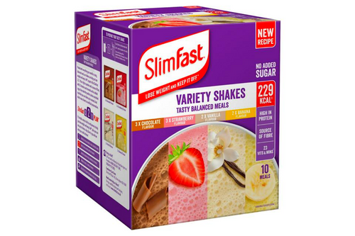 An image of Slimfast - Variety Shakes - No Added Sugar - 10 Sachets - 368g from Best Before Its Gone, we stock products near or past their best Before Date.