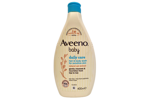 An image of Aveeno - Baby -  Daily Care - Hair &amp; Body Wash for Sensitive Skin - 400ml from Best Before Its Gone, we stock products near or past their best Before Date.