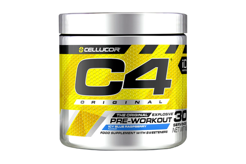 An image of Cellucor - C4 The Original Explosive - Pre-Workout - Icy Blue Raspberry Flavour - Supplement - 198g from Best Before Its Gone, we stock products near or past their best Before Date.