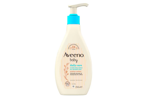 An image of Aveeno - Baby - Daily Care - Moisturising Lotion for Sensitive Skin - Prebiotic Oatmeal - 250ml from Best Before Its Gone, we stock products near or past their best Before Date.