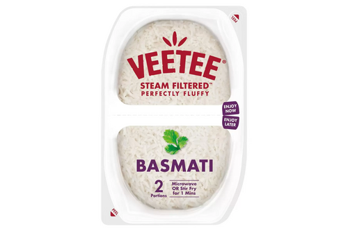 An image of VeeTee - Basmati Rice - 2 x 125g (250g) from Best Before Its Gone, we stock products near or past their best Before Date.