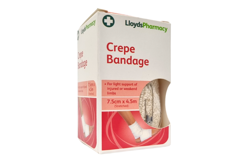 Lloyds Pharmacy - Crepe Bandage - 7.5cm x 4.5m (Stretched) 