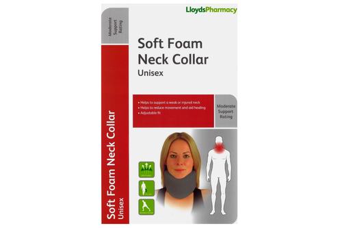 An image of Lloyds Pharmacy - Soft Foam Neck Collar - Unisex - Large  from Best Before Its Gone, we stock products near or past their best Before Date.