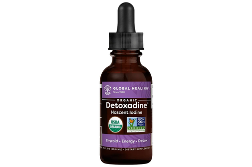 An image of Global Healing - Detoxadine - Organic - Nascent Iodine - Vegan - 29.6ml  from Best Before Its Gone, we stock products near or past their best Before Date.