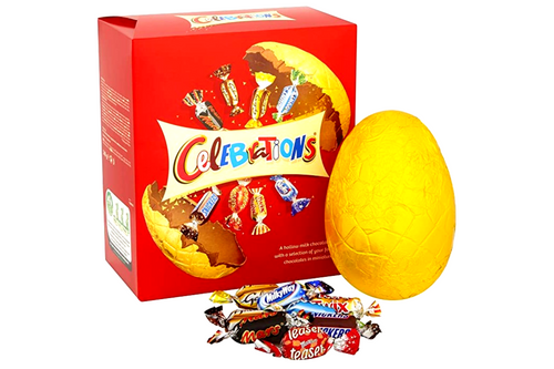 An image of Celebrations - Milk Chocolate Easter Egg and Chocolates - 220g (Damaged Packaging)  from Best Before Its Gone, we stock products near or past their best Before Date.