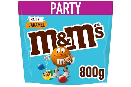 An image of M&amp;M's - Salted Caramel - Milk Chocolate with a Caramel Center - 800g from Best Before Its Gone, we stock products near or past their best Before Date.