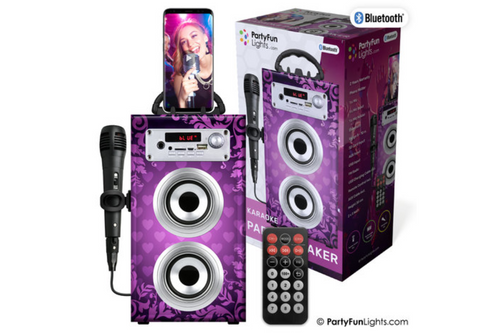 An image of Party Fun Lights - Bluetooth Karaoke Party Speaker with Microphone and Remote Control from Best Before Its Gone, we stock products near or past their best Before Date.