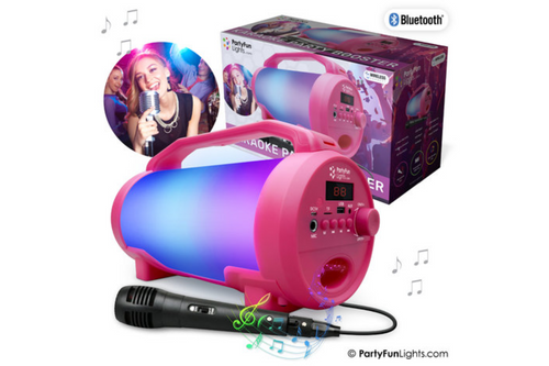 An image of Party Fun Lights - Bluetooth Karaoke Party Booster with Microphone,and Lighting Effects from Best Before Its Gone, we stock products near or past their best Before Date. An image of Party Fun Lights - Bluetooth Karaoke Party Booster with Microphone,and Lighting Effects from Best Before Its Gone, we stock products near or past their best Before Date.