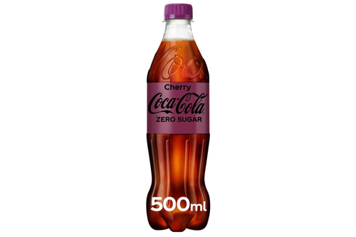 An image of Coca-Cola - Cherry - Zero Sugar - No Calories - 500ml from Best Before Its Gone, we stock products near or past their best Before Date.