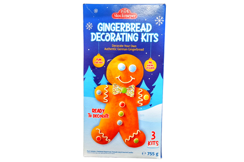 An image of Stockmeyer - Gingerbread Decorating Kits - 3 Kits - 755g from Best Before Its Gone, we stock products near or past their best Before Date.