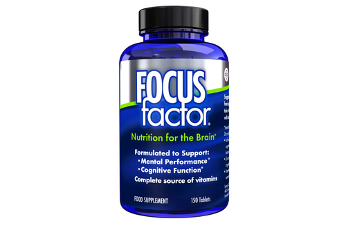 An image of Focus Factor - Nutrition for the Brain - Suitable for Vegans - 150 Tablets from Best Before Its Gone, we stock products near or past their best Before Date.