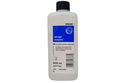An image of Ecolab - Spirigel Complete - Virucidal Alcohol Hand Gel - 500ml from Best Before Its Gone, we stock products near or past their best Before Date.