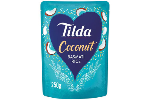 An image of Tilda- Coconut - Basmati Rice - 250g from Best Before Its Gone, we stock products near or past their best Before Date.
