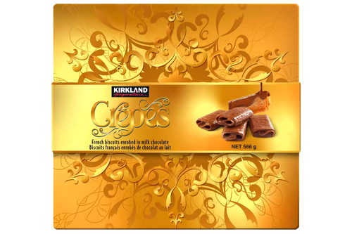 An image of Kirkland - Milk Chocolate Crepes - French Biscuits - 566g - Packaging Colour may Vary from Best Before Its Gone, we stock products near or past their best Before Date.