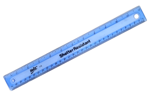 An image of Helix - Shatter Resistant 30cm Ruler - Various Colours from Best Before Its Gone, we stock products near or past their best Before Date.