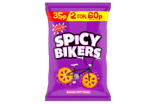 An image of Golden Wonder - Spicy Bikers Flavour Snacks - 22g from Best Before Its Gone, we stock products near or past their best Before Date.