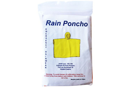 Rain Poncho - Orange