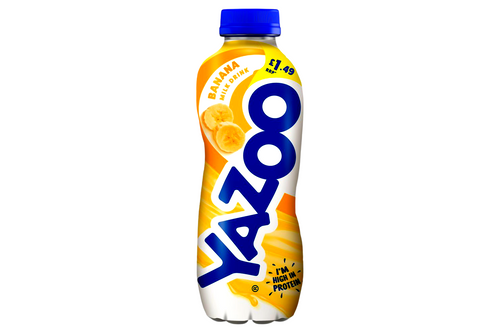 An image of Yazoo - Banana Flavour Milk Drink - 400ml  from Best Before Its Gone, we stock products near or past their best Before Date.