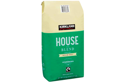 An image of Kirkland - Starbucks - House Blend - Medium Roast - Whole Bean Coffee - 1.13kg from Best Before Its Gone, we stock products near or past their best Before Date.