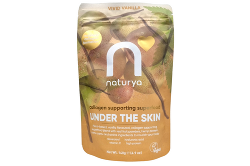 Naturya - Under The Skin - Collagen Supporting Superfood - Vivid Vanilla - Vegan - 140g