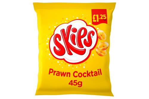 An image of Skips - Prawn Cocktail Flavour Crisps - 45g from Best Before Its Gone, we stock products near or past their best Before Date.
