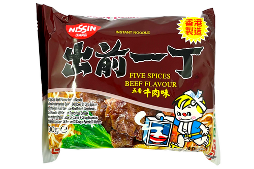 An image of Nissin - Instant Noodle - Five Spices Beef Flavour Instant Noodles - 100g from Best Before Its Gone, we stock products near or past their best Before Date.