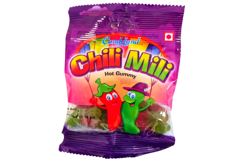 An image of Candyland - Chili Mili - Hot Gummy - 18g from Best Before Its Gone, we stock products near or past their best Before Date.