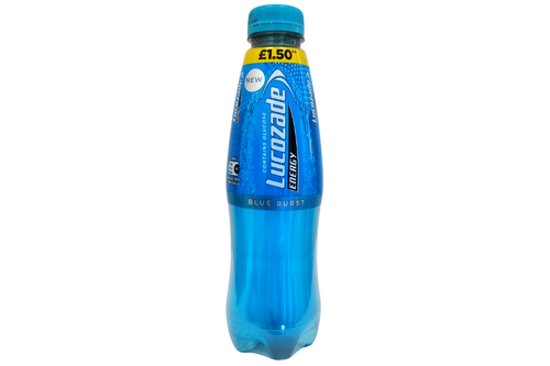 An image of Lucozade Energy - Blue Burst - Tropical Flavour Drink - 500ml from Best Before Its Gone, we stock products near or past their best Before Date.