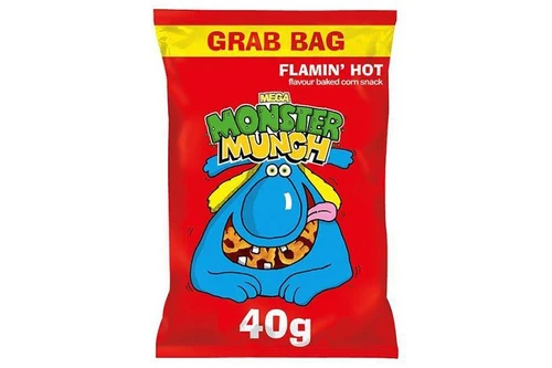 Walkers - Monster Munch - Flamin Hot - 40g Grab Bag