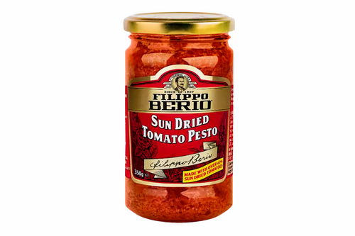 An image of Filippo Berio - Sun Dried Tomato Pesto - 350g from Best Before Its Gone, we stock products near or past their best Before Date.