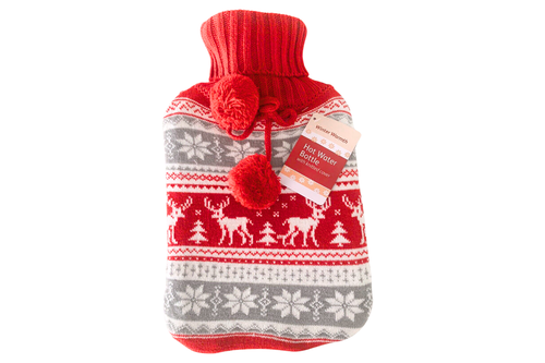 An image of Hot Water Bottle with Knitted Cover from Best Before Its Gone, we stock products near or past their best Before Date.