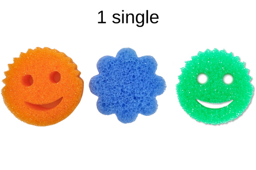 An image of Scrub Daddy - FlexTexture Scrubber - Scratch Free - 1 Single (Various Colours &amp; Shapes) from Best Before Its Gone, we stock products near or past their best Before Date.