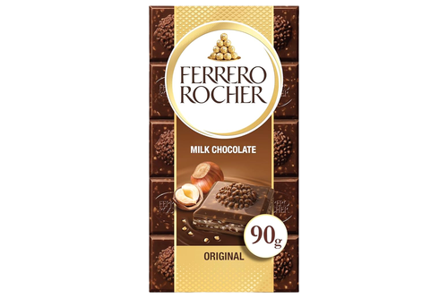 An image of  Ferrero Rocher - Original - Milk Chocolate Bar with Hazelnuts - 90g from Best Before Its Gone, we stock products near or past their best Before Date.
