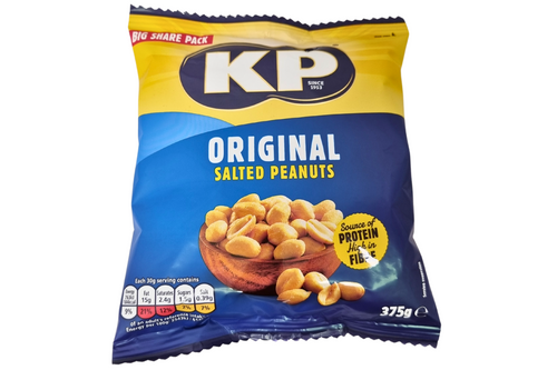 An image of KP - Original Salted Peanuts - 375g from Best Before Its Gone, we stock products near or past their best Before Date.