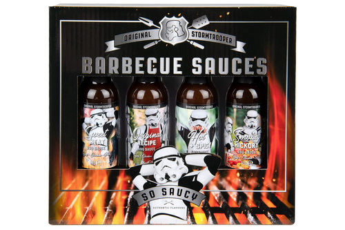 An image of Thoughtfully - Original Stormtrooper - Barbecue Sauces Gift Set - So Saucy - 4 x 45g from Best Before Its Gone, we stock products near or past their best Before Date.