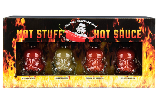An image of Thoughtfully - Original Stormtrooper - Hot Stuff, Hot Sauce - 4 x 45g  from Best Before Its Gone, we stock products near or past their best Before Date.