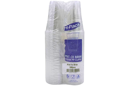An image of H-Pack - Pint Tumblers - 100 Pack from Best Before Its Gone, we stock products near or past their best Before Date.