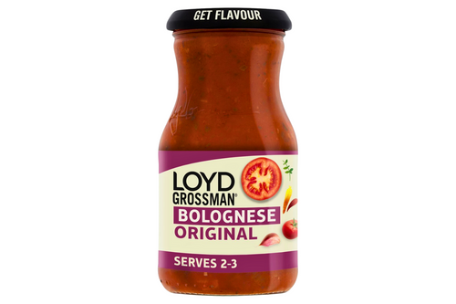An image of Loyd Grossman - Original Bolognese Sauce - 350g from Best Before Its Gone, we stock products near or past their best Before Date.