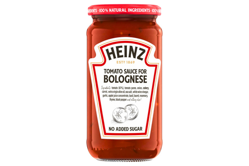 An image of Heinz - Tomato Sauce for Bolognese - No Added Sugar - Vegan - 490g from Best Before Its Gone, we stock products near or past their best Before Date.