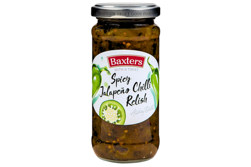 An image of Baxter's - Spicy Jalapeno Chilli Relish - 220g  from Best Before Its Gone, we stock products near or past their best Before Date.