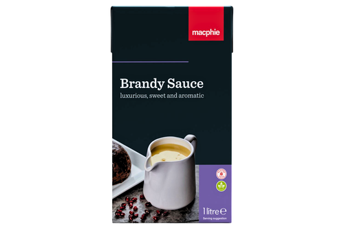 An image of Macphie - Brandy Sauce - Luxurious, Sweet and Aromatic - 1ltr from Best Before Its Gone, we stock products near or past their best Before Date.