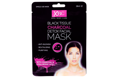 An image of XBC - Single Black Tissue Charcoal Detox Facial Mask - 28ml from Best Before Its Gone, we stock products near or past their best Before Date.